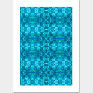 Patchwork Caribbean Waves Posters and Art